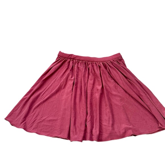 Maroon High Waisted Circle Skater Skirt in size Medium - Picture 3 of 6